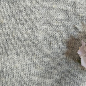 Hemp Organic Cotton T Shirt Knit Melange Grey