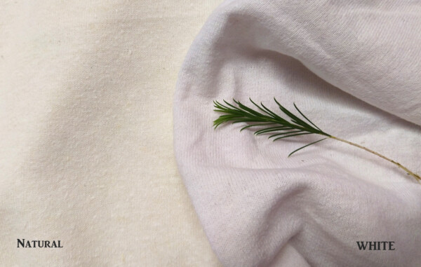 Hemp Organic Cotton T Shirt Knit White-compare-Natural