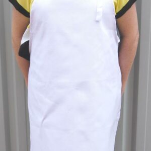 cotton apron WHITE