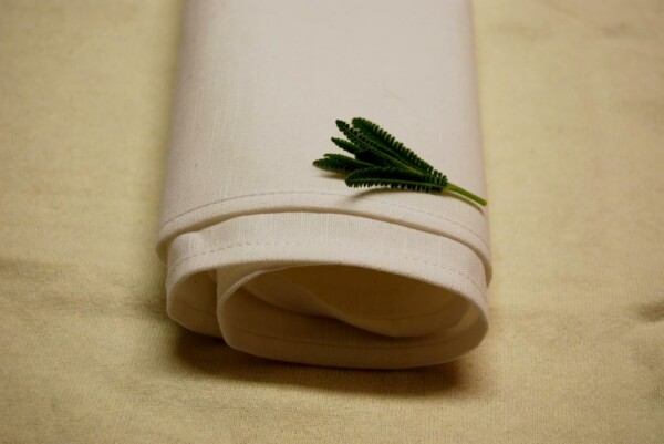 Linen/Cotton Tea Towel White
