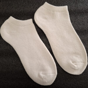 Hemp Organic Cotton Sport Socks - Ladies Size 5-7 - Natural