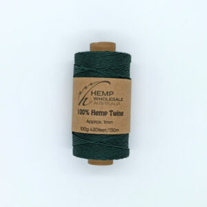 1mm Hemp Twine – Forest 130m